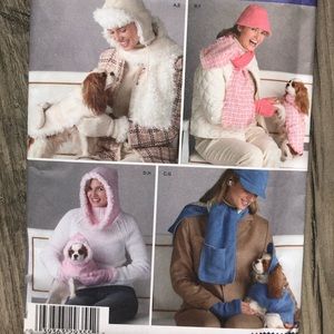 🐕 Dog & Misses Accessories in 3 Sizes Sewing Patterns